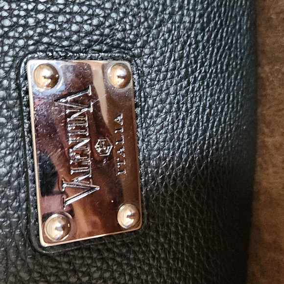 Valentina Italia Black Leather Handbag - Picture 3 of 7